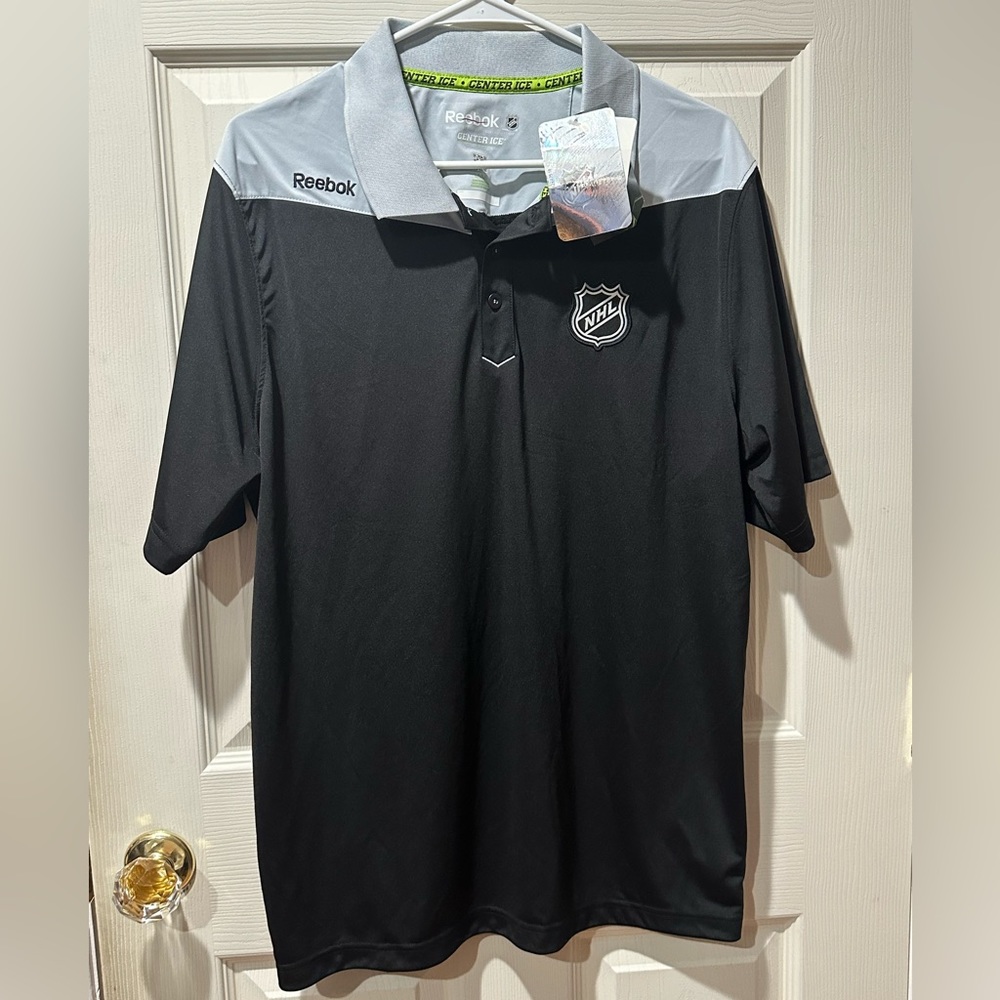 NHL  Reebok Center Ice Men’s Polo Authentic Apparel Speedwick Men’s Large W/Tags